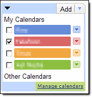 Google Calendar
list