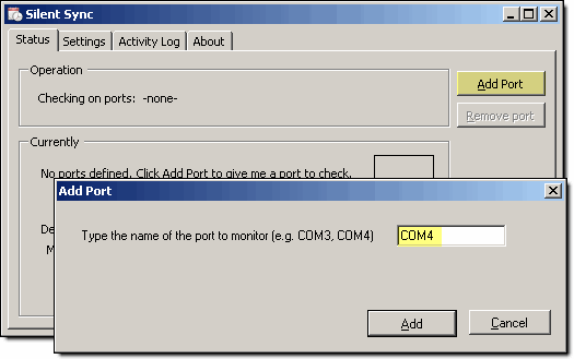 Silent Sync Add Port